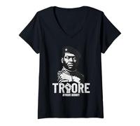 Mujer África Resistencia Thomas Sankara Burkina Faso Ibrahim Traore Camiseta Cuello V