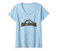 Mujer Agente de Bienes raíces Agente de Ventas de Casas de Regalo Camiseta Cuello V