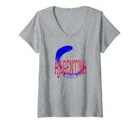 Mujer Agentina Travel Vibes Sudamérica Aventura Camiseta Cuello V