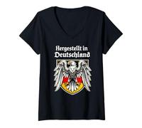Mujer Águila Alemana - Tradición Alemana Camiseta Cuello V