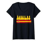 Mujer ÁGUILAS Ciudad España Vintage Estética Vacaciones de Verano Camiseta Cuello V