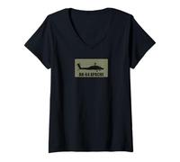 Mujer AH-64 Apache Camiseta Cuello V