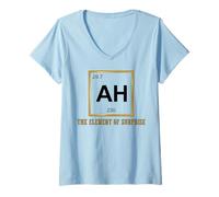 Mujer Ah The Element of Surprise Chemistry Science Humor Camiseta Cuello V