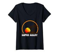 Mujer Ahora eso es sombrío, súper sombrío, divertidas vacaciones en la playa, sombra Camiseta Cuello V