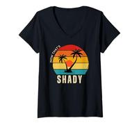 Mujer Ahora eso es sombrío, súper sombrío, divertidas vacaciones en la playa, sombra Camiseta Cuello V