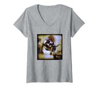 Mujer Al Jourgensen Ministerio Salmo 69 por Michael Grecco Camiseta Cuello V