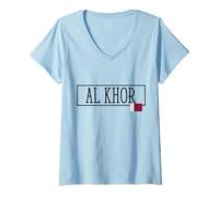 Mujer Al Khor Country Qatar Viaje familiar Niños Hombres Mujeres Camiseta Cuello V