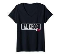 Mujer Al Khor Country Qatar Viaje familiar Niños Hombres Mujeres Camiseta Cuello V