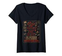 Mujer Al Lado del Camino Latino Latino Español Español Cool Camiseta Cuello V