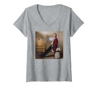 Mujer Alan Rickman Truly Madly Deeply Actor 1991 Por Michael Grecco Camiseta Cuello V