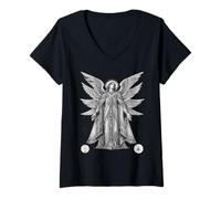 Mujer Alas de Luz Eterna Camiseta Cuello V