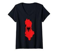 Mujer Albania Mujer Hombre Camiseta Cuello V