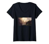 Mujer Albert Bierstadt Among The Sierra Nevada, California Camiseta Cuello V