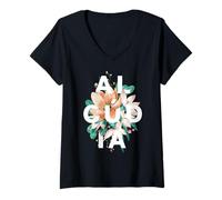Mujer Alcudia Floral Design España Playa Vibes Camiseta Cuello V