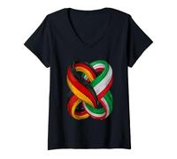 Mujer Alemania Italia Camiseta Cuello V
