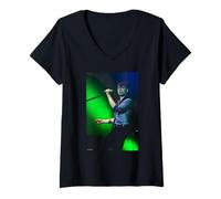 Mujer Alex Kapranos Franz Ferdinand Llévame a Salir en Vivo Andy Willsher Camiseta Cuello V