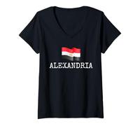 Mujer Alexandria Egypt Country Family Trip Travel EG Hombres Mujeres Camiseta Cuello V