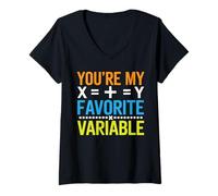 Mujer Álgebra Profesor Matemático Materia Matemáticas Matemáticas Camiseta Cuello V