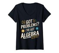 Mujer Álgebra Profesor Matemático Materia Matemáticas Matemáticas Camiseta Cuello V
