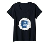 Mujer Álgebra y cálculo Problemas de Libros tristes Maestro de matemáticas Papá Broma Camiseta Cuello V