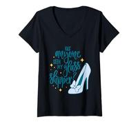 Mujer ¿Alguien ha Visto mi diseño de Pantuflas de Vidrio? Camiseta Cuello V