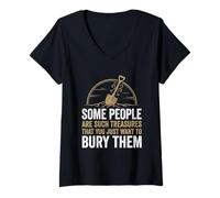 Mujer Algunas Personas Son Tales Tesoros... Dicho Divertido sarcástico Camiseta Cuello V