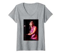 Mujer Alicia Singer Keys Canciones En Un Menor Fallin' 2002 Camiseta Cuello V