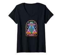 Mujer Alien Area 51 Extraterrestrial Event UFO Camiseta Cuello V