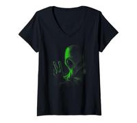 Mujer Alien Area 51 Extraterrestrial Event UFO Camiseta Cuello V