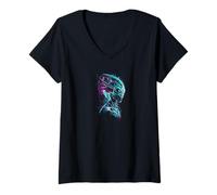 Mujer Alien Area 51 Extraterrestrial Event UFO Space Camiseta Cuello V