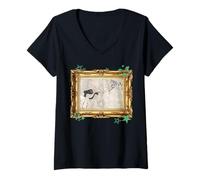 Mujer Alien Creation Obra de Arte terrestre Italiana del Alto Renacimiento Camiseta Cuello V