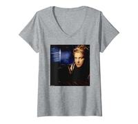 Mujer Alison Moyet alias Alf por Simon Fowler Camiseta Cuello V