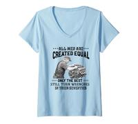 Mujer All Men Are Created Equal The Best Turn Wrenches Setenta Camiseta Cuello V