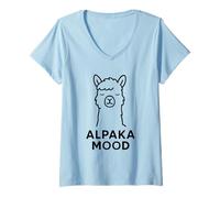 Mujer Alpaka Mood - Relajación para vestirse Camiseta Cuello V