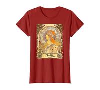Mujer Alphonse Mucha Art Nouveau - Camiseta para mujer Camiseta