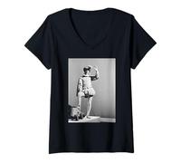 Mujer Alrededor de los Beatles Ringo Starr Francis Drake Disfraz 1964 Camiseta Cuello V