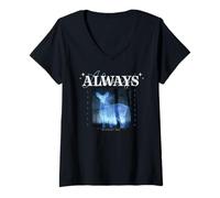 Mujer Always Expect Patronum Harry Potter Nuevo Diseño 2025 Camiseta Cuello V