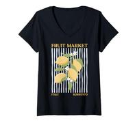 Mujer Amalfi Coast Italy Sorrento Capri Lemons Camiseta Cuello V