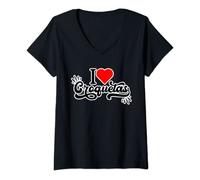Mujer Amantes De Las Croquetas I Love Croquetas Camiseta Cuello V