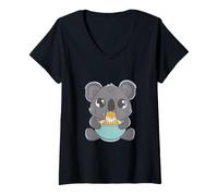 Mujer Amantes De Los Animales del Oso Koala, Koalas Camiseta Cuello V