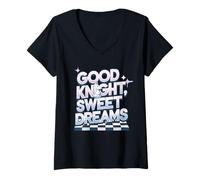 Mujer Amantes del ajedrez Good Knight Camiseta Cuello V