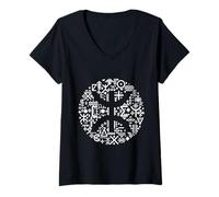 Mujer AMAZIGH ES MI LUZ - Kabyle del Mundo Camiseta Cuello V