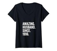 Mujer Amazing Husband Since 1996 | 30 Aniversario de Boda 30 años Camiseta Cuello V