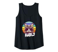 Mujer AMELY - Bonito nombre de niña con un gato genial Camiseta sin Mangas