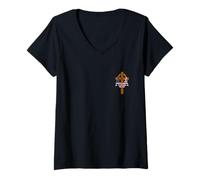 Mujer American Birth Christian Choice Dad Grace Pocket 4 de Julio Camiseta Cuello V
