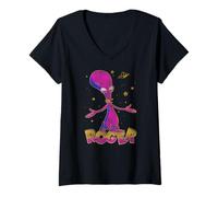 Mujer American Dad Outer Space Roger Cartoon Camiseta Cuello V