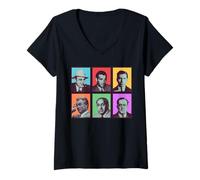 Mujer American Gangsters Mafia Bosses Camiseta Cuello V