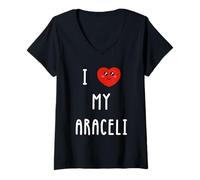 Mujer Amo A Araceli Nombre Gracioso Camiseta Cuello V