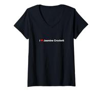 Mujer Amo a Jasmine Crockett Camiseta Cuello V
