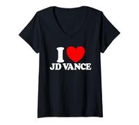 Mujer Amo a JD Vance '28 Presidente Vance 2028 Amo a Vance Camiseta Cuello V